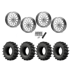 EFX MotoSlayer 35x9.5-24 Tires on KG1 Forged KU022 Galactic Polished Wheels