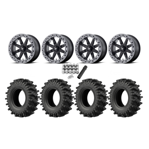 EFX MotoSlayer 30x9.5-14 Tires on MSA M31 Lok2 Beadlock Wheels