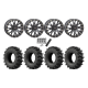 EFX MotoSlayer 28x9.5-14 Tires on ST-3 Matte Black Wheels