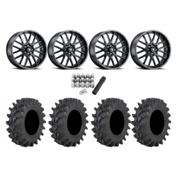 STI Outback Max 33x9-20 Tires on ITP Hurricane Gloss Black Wheels