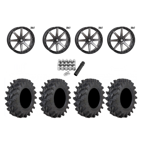 STI Outback Max 35x9-20 Tires on STI HD10 Smoke Wheels STI Outback Max 35x9-20 Tires on STI HD10 Smoke Wheels