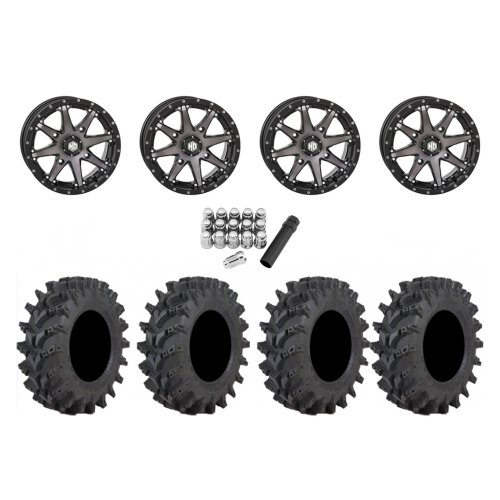 STI Outback Max 30x10-14 Tires on STI HD10 Smoke Wheels