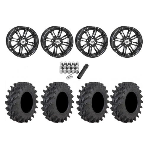 STI Outback Max 30x10-14 Tires on STI HD3 Black Wheels