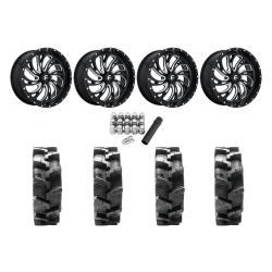 Quadboss QBT680 35x9.5-18 Tires on Fuel Kompressor Wheels