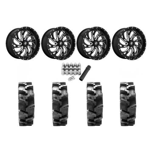 Quadboss QBT680 35x9.5-18 Tires on Fuel Kompressor Wheels Quadboss QBT680 35x9.5-18 Tires on Fuel Kompressor Wheels