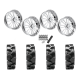 Quadboss QBT680 38x9.5-24 Tires on JTX Forged Enclave Polished Wheels