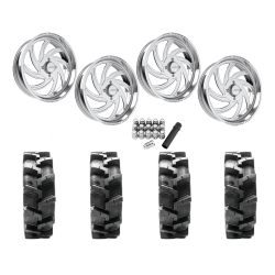 Quadboss QBT680 40x9.5-24 Tires on JTX Forged Orbit Polished Wheels