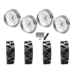 Quadboss QBT680 40x9.5-24 Tires on JTX Forged Reaper Polished Wheels