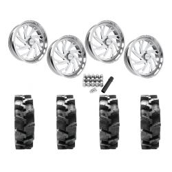 Quadboss QBT680 40x9.5-24 Tires on JTX Forged Sawback Polished Wheels