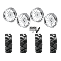 Quadboss QBT680 40x9.5-24 Tires on JTX Forged Silencer Polished Wheels