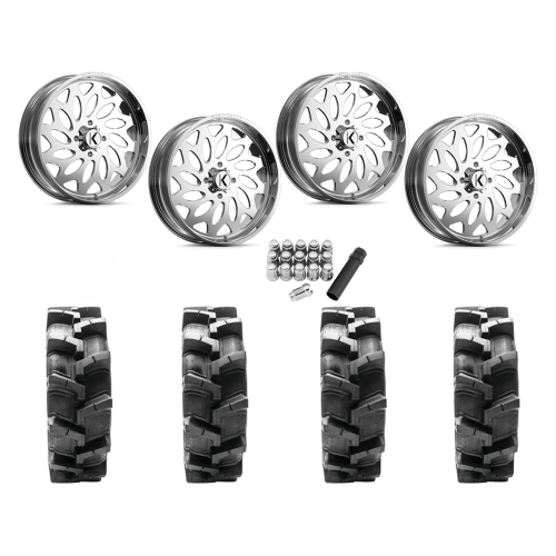 Quadboss QBT680 40x9.5-24 Tires on KG1 Forged KU007 Lotus Polished Wheels Quadboss QBT680 40x9.5-24 Tires on KG1 Forged KU007 Lotus Polished Wheels