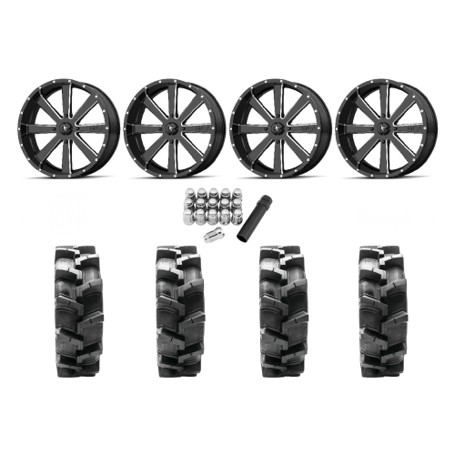 Quadboss QBT680 35x9.5-18 Tires on MSA M34 Flash Wheels Quadboss QBT680 35x9.5-18 Tires on MSA M34 Flash Wheels