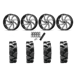 Quadboss QBT680 33x9.5-18 Tires on MSA M36 Switch Machined Wheels