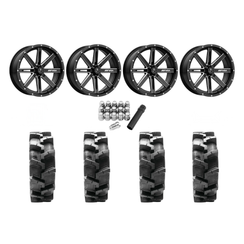 Quadboss QBT680 35x9.5-18 Tires on MSA M41 Boxer Wheels
