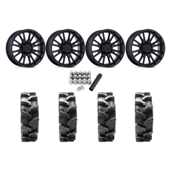 Quadboss QBT680 38x9.5-20 Tires on MSA M51 Thunderlips Matte Black Wheels