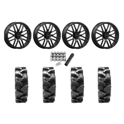 Quadboss QBT680 40x9.5-24 Tires on ST-3 Matte Black Wheels