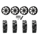 Quadboss QBT680 40x9.5-24 Tires on ST-7 Gloss Black and Milled (24x9) Wheels Quadboss QBT680 40x9.5-24 Tires on ST-7 Gloss Black and Milled (24x9) Wheels