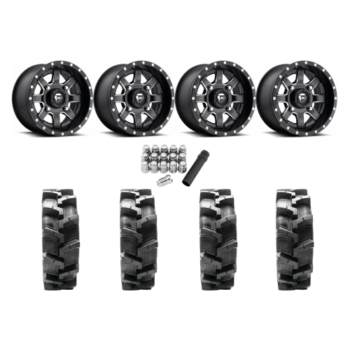 Quadboss QBT680 29x9.5-14 Tires on Fuel Maverick Wheels