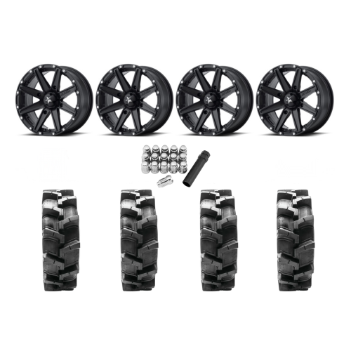 Quadboss QBT680 29x9.5-14 Tires on MSA M33 Clutch Wheels