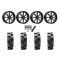 Quadboss QBT680 29x9.5-14 Tires on MSA M41 Boxer Wheels