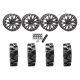 Quadboss QBT680 29x9.5-14 Tires on ST-3 Matte Black Wheels Quadboss QBT680 29x9.5-14 Tires on ST-3 Matte Black Wheels