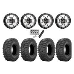 Sedona Rock-A-Billy 28x10-14 Tires on Frontline 556 Machined Wheels