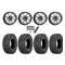 Sedona Rock-A-Billy 30x10-14 Tires on Frontline 556 Machined Wheels