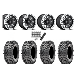 Maxxis Roxxzilla ML7 (Competition Compound) 32x10-15 Tires on Fuel Hardline Gloss Black Milled Beadlock Wheels Maxxis Roxxzilla ML7 (Competition Compound) 32x10-15 Tires on Fuel Hardline Gloss Black Milled Beadlock Wheels