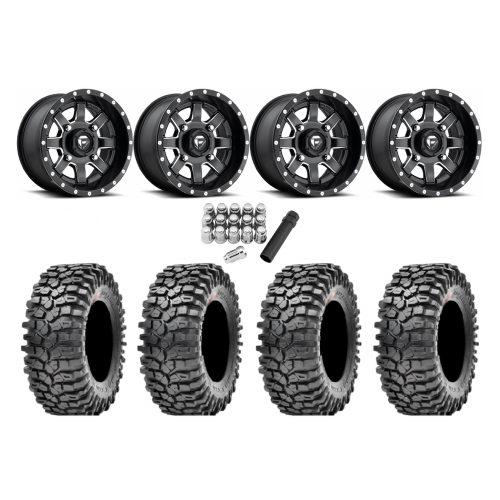 Maxxis Roxxzilla ML7 (Competition Compound) 30x10-14 Tires on Fuel Maverick Wheels