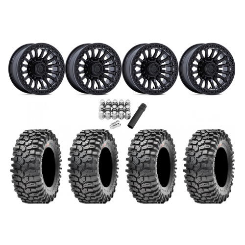 Maxxis Roxxzilla ML7 (Competition Compound) 32x10-15 Tires on Fuel Rincon Blackout Beadlock Wheels