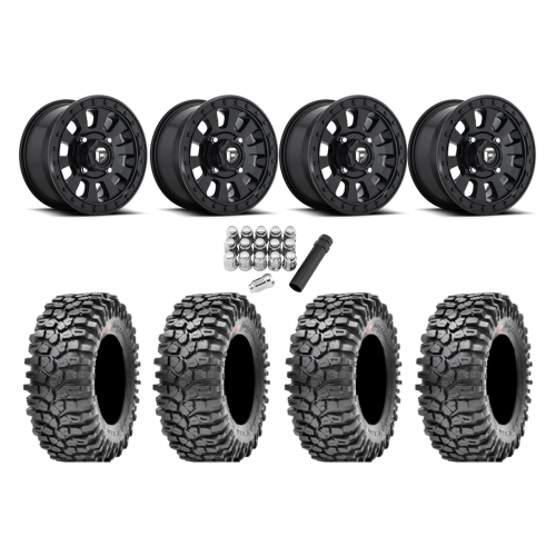 Maxxis Roxxzilla ML7 (Competition Compound) 35x10-15 Tires on Fuel Tactic Matte Black Wheels