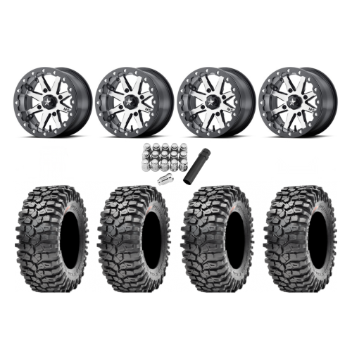 Maxxis Roxxzilla ML7 (Standard Compound) 32x10-15 Tires on MSA M21 Lok Gunmetal Beadlock Wheels