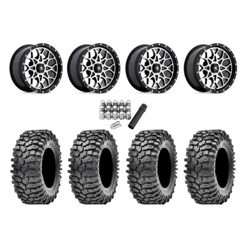 Maxxis Roxxzilla ML7 (Competition Compound) 32x10-15 Tires on MSA M45 Portal Machined Wheels Maxxis Roxxzilla ML7 (Competition Compound) 32x10-15 Tires on MSA M45 Portal Machined Wheels