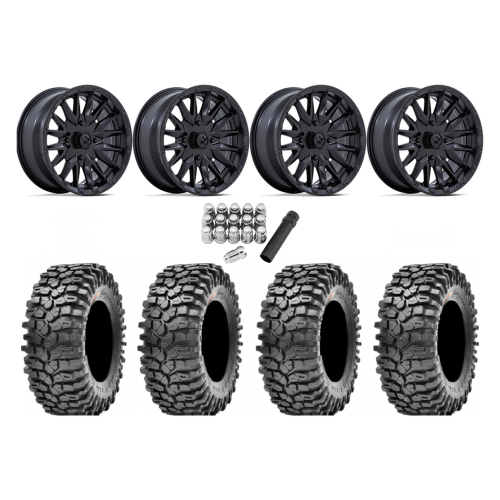 Maxxis Roxxzilla ML7 (Competition Compound) 32x10-15 Tires on MSA M49 Creed Matte Black Wheels