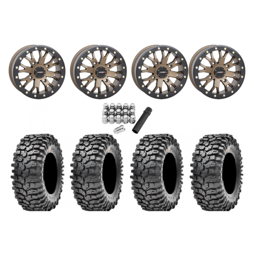 Maxxis Roxxzilla ML7 (Standard Compound) 30x10-14 Tires on ST-3 Bronze Wheels