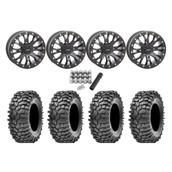 Maxxis Roxxzilla ML7 (Standard Compound) 30x10-14 Tires on SB-4 Matte Black Beadlock Wheels