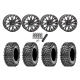 Maxxis Roxxzilla ML7 (Standard Compound) 32x10-14 Tires on ST-3 Matte Black Wheels