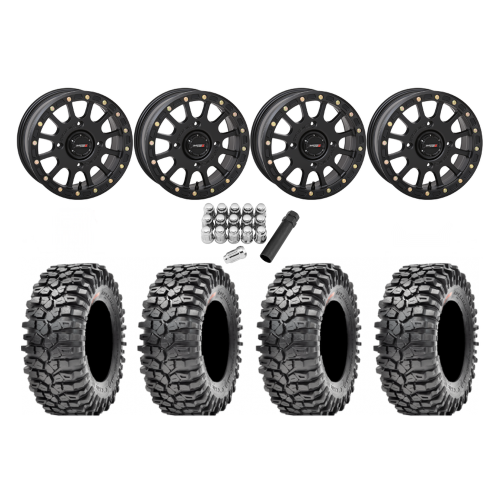 Maxxis Roxxzilla ML7 (Competition Compound) 32x10-15 Tires on SB-5 Matte Black Beadlock Wheels