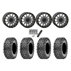 Maxxis Roxxzilla ML7 (Competition Compound) 32x10-15 Tires on SB-5 Gunmetal Grey Beadlock Wheels