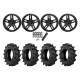 BKT TR 171 37x8.3-22 Tires on Frontline 505 Black Wheels