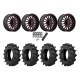 BKT TR 171 37x9.5-20 Tires on Fuel Arc Gloss Black Milled Red Wheels