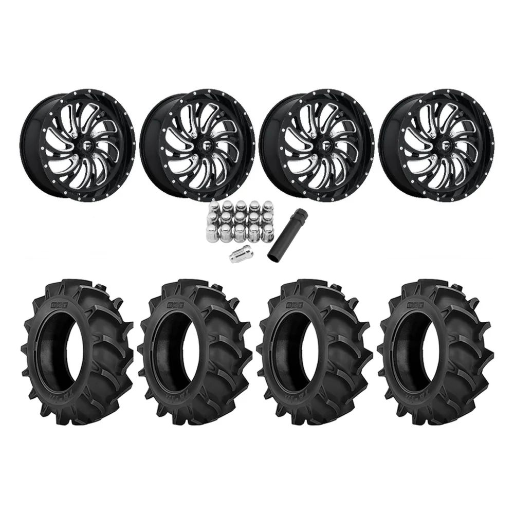 BKT TR 171 35x9.5-18 Tires on Fuel Kompressor Wheels, complete kit