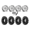 BKT TR 171 40x9.5-22 Tires on Fuel Runner Polished Wheels