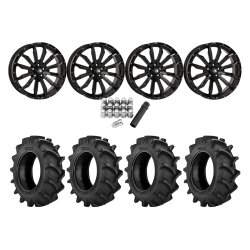 BKT TR 171 37x9.5-20 Tires on HL21 Gloss Black Wheels