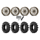 BKT TR 171 33x8-18 Tires on ITP Hurricane Bronze Wheels