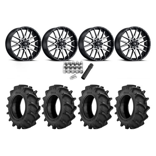 BKT TR 171 37x9.5-20 Tires on ITP Hurricane Machined Wheels