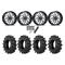 BKT TR 171 35x9.5-18 Tires on ITP Hurricane Machined Wheels