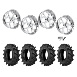 BKT TR 171 46x12.4-24 Tires on JTX Forged Bio Polished Wheels