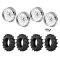BKT TR 171 46x12.4-24 Tires on JTX Forged Centerfire Polished Wheels