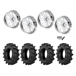 BKT TR 171 46x12.4-24 Tires on JTX Forged Enclave Polished Wheels